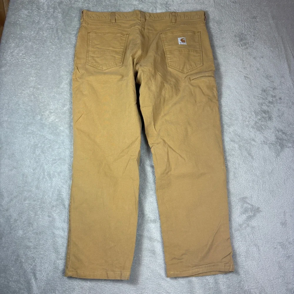 Carhartt Pants Mens 40x30 Relaxed Fit Canvas Work Utility Khaki Tan Brown